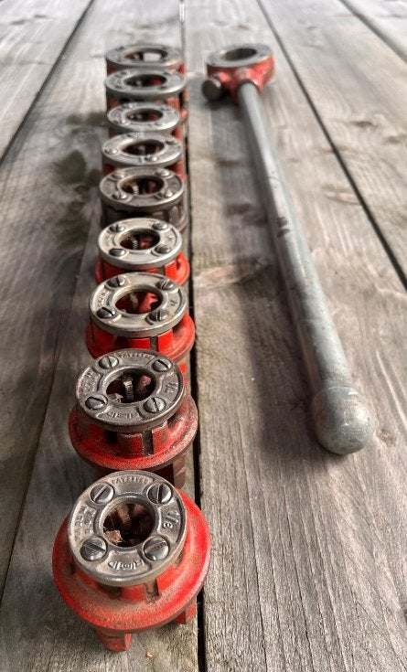 RIDGID 11-R Handmatige Pijpdraadsnijset | 9-delig |topstaat!, Ophalen, Gebruikt, Snijgereedschap, Ridgid