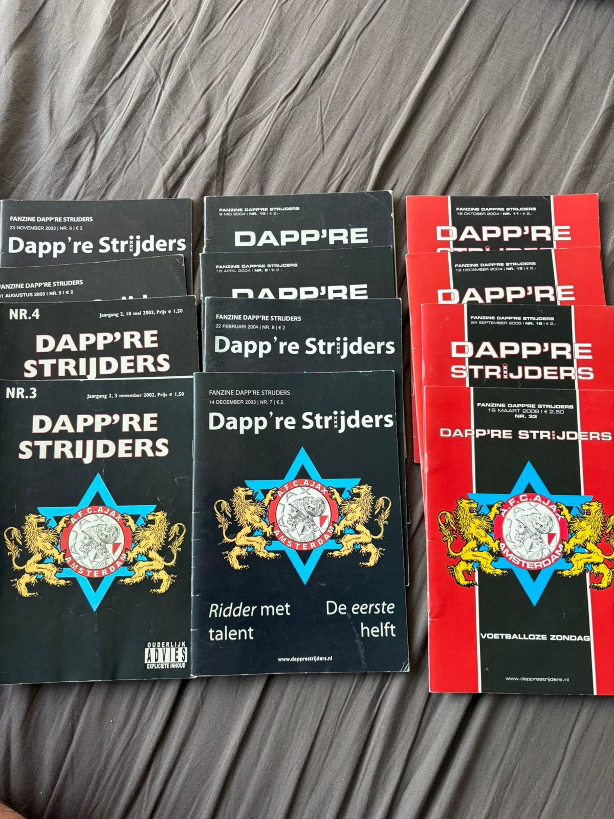 Ajax 12x Dapp’re strijders, Maat XL, Ophalen of Verzenden, Zo goed als nieuw, Overige typen