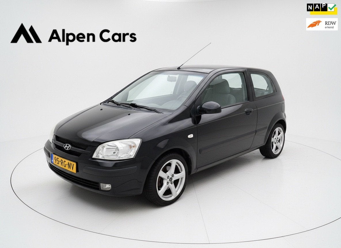 Hyundai Getz 1.6i-16V GLS Sound Airco / APK 03-2027 / LMV, Auto's, Hyundai, Voorwielaandrijving, 1599 cc, 4 cilinders, Zwart