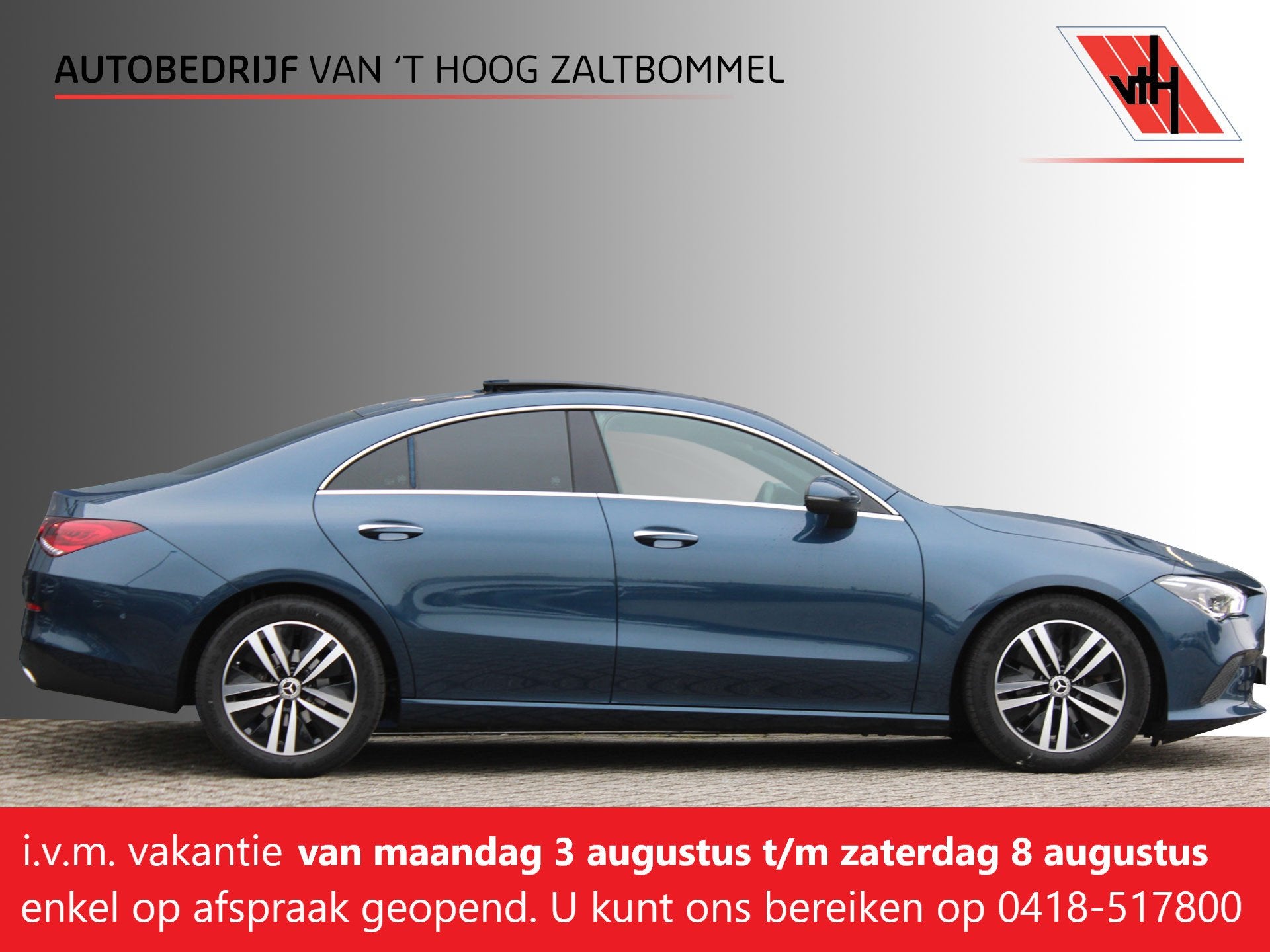 Mercedes-Benz CLA-Klasse 180 AUT7 Luxury Line PANORAMADAK LE, Auto's, CLA, Gebruikt, 4 cilinders, Blauw
