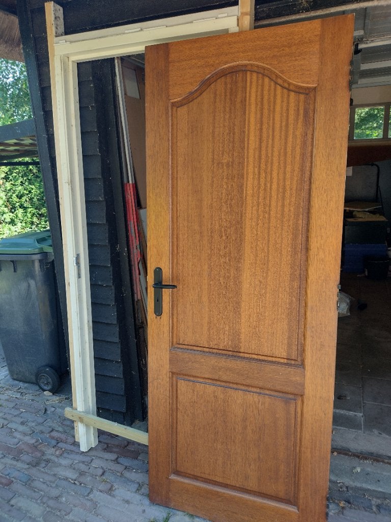 Houten binnendeur met kozijn, Ophalen, Gebruikt