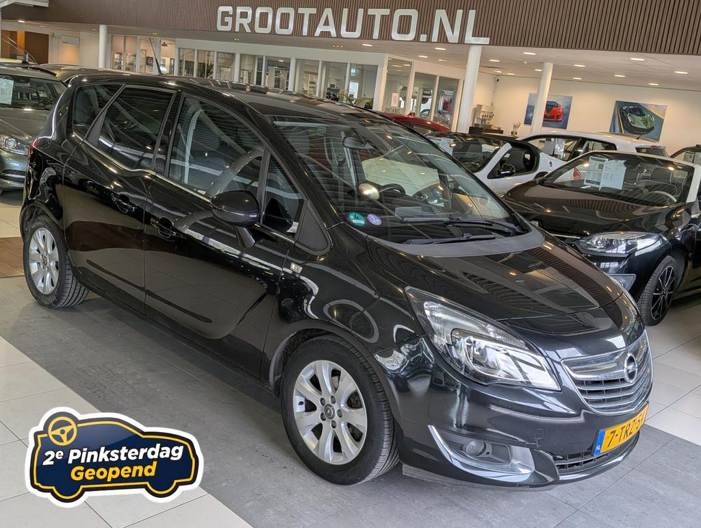 Opel Meriva 1.4 Turbo Cosmo Airco, Cruise Control, Trekhaak,, Auto's, Voorwielaandrijving, Gebruikt, 4 cilinders, Leder en Stof