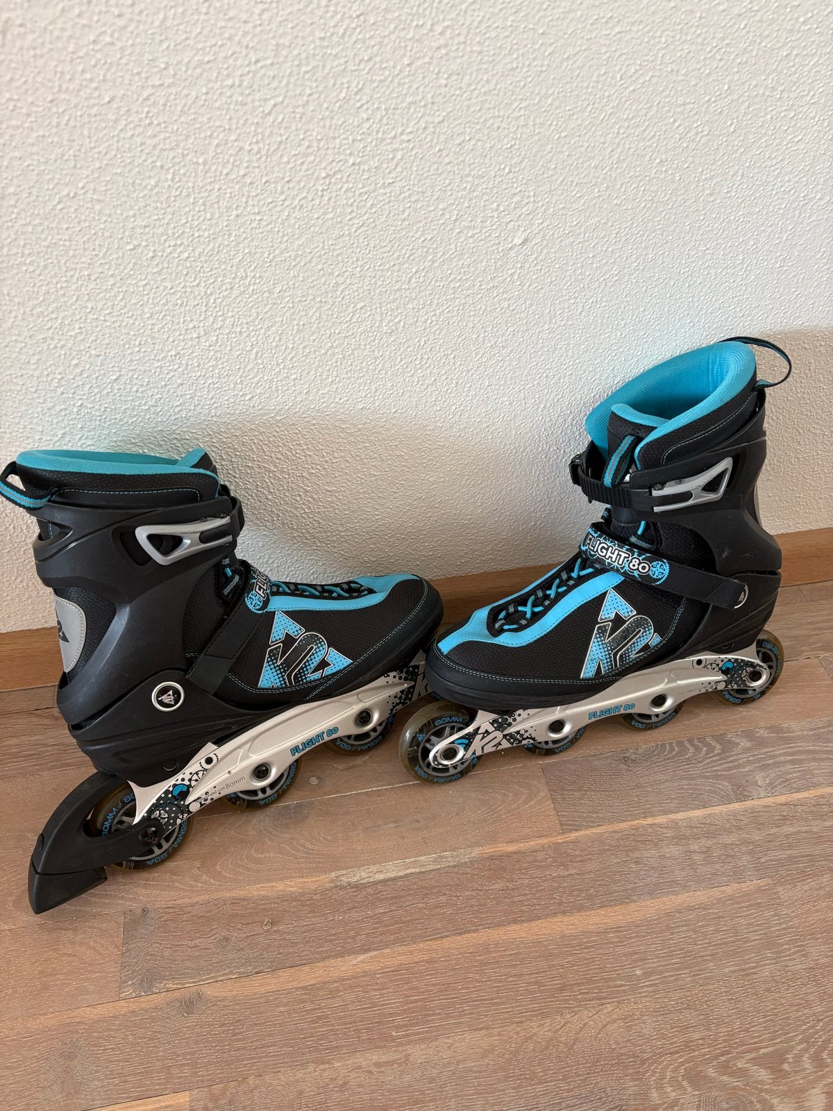 Gave K2 Flight 80 Inline Skates - Maat 44,5 - Skeelers ZGAN, K2, Kinderen, Ophalen of Verzenden, Zo goed als nieuw