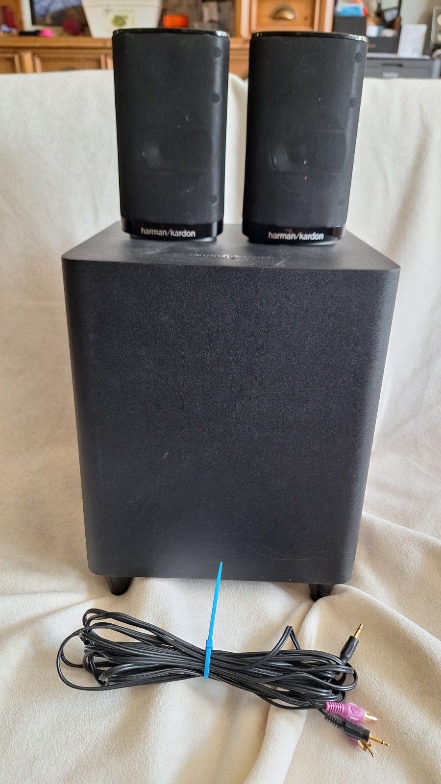 Harman Kardon HKTS 160SUB/230 2.1 Speakerset, Audio, Tv en Foto, Luidsprekers, 150 watt of meer, Gebruikt, Ophalen of Verzenden