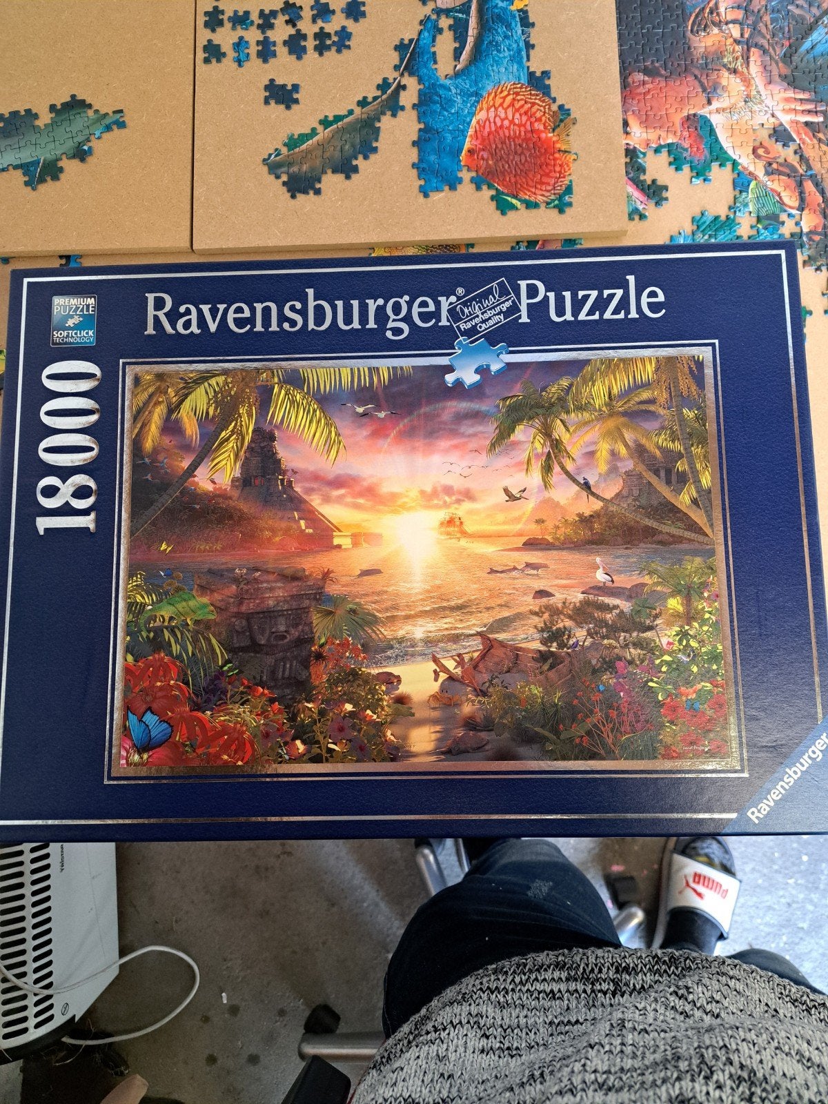 Ravensburger Legpuzzel 18000 - Tropische Zonsondergang, Ophalen of Verzenden, Meer dan 1500 stukjes, Zo goed als nieuw, Legpuzzel