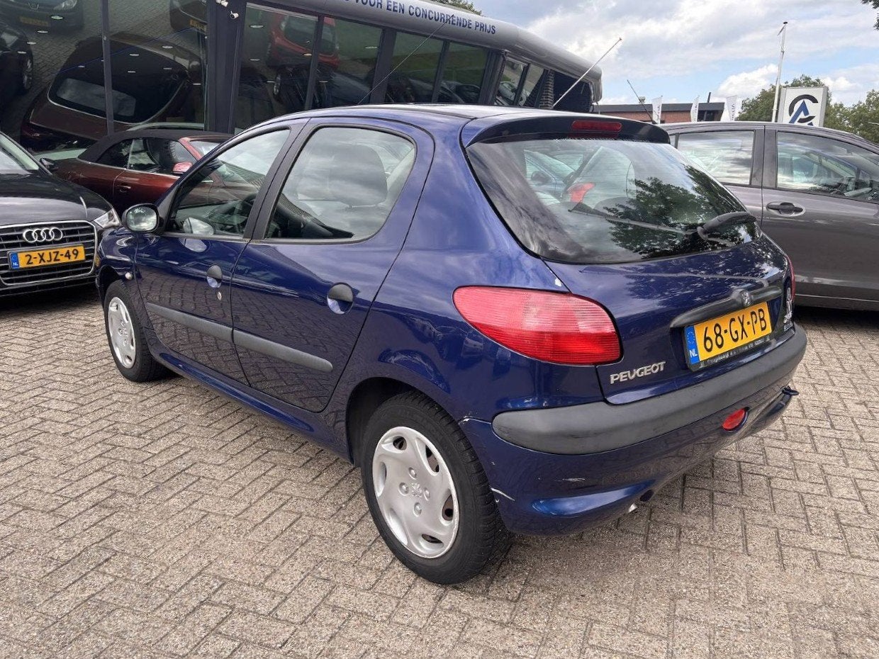 Peugeot 206 1.4 Gentry, Airco Inruil mogelijk., Auto's, Voorwielaandrijving, 4 cilinders, Blauw, Origineel Nederlands