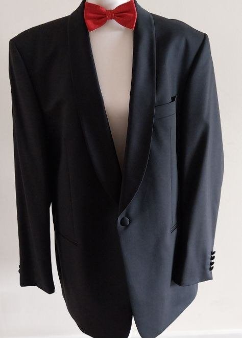 Luxe Duetz Ferkinghoff Smokingjas  Maat 56 ZGAN + vlinderdas, Duetz / Ferkinghoff, Zwart, Maat 56/58 (XL), Ophalen of Verzenden
