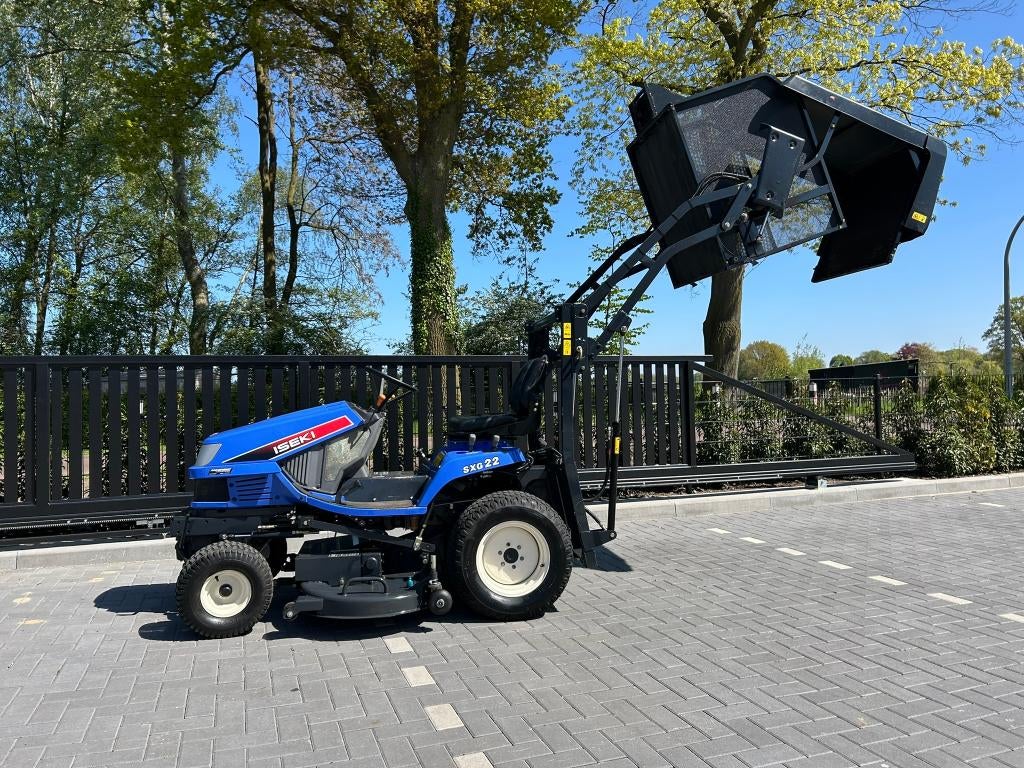 Iseki SXG 22 hooglosser diesel zitmaaier, Tuin en Terras, Zitmaaiers, Gebruikt, 120 cm of meer, Ophalen