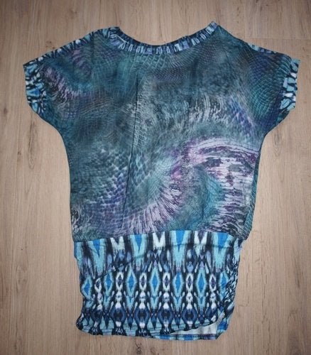 Blauw Paarse Tuniek Miss Etam (M), Maat 38/40 (M), Blauw, Ophalen of Verzenden, Miss Etam