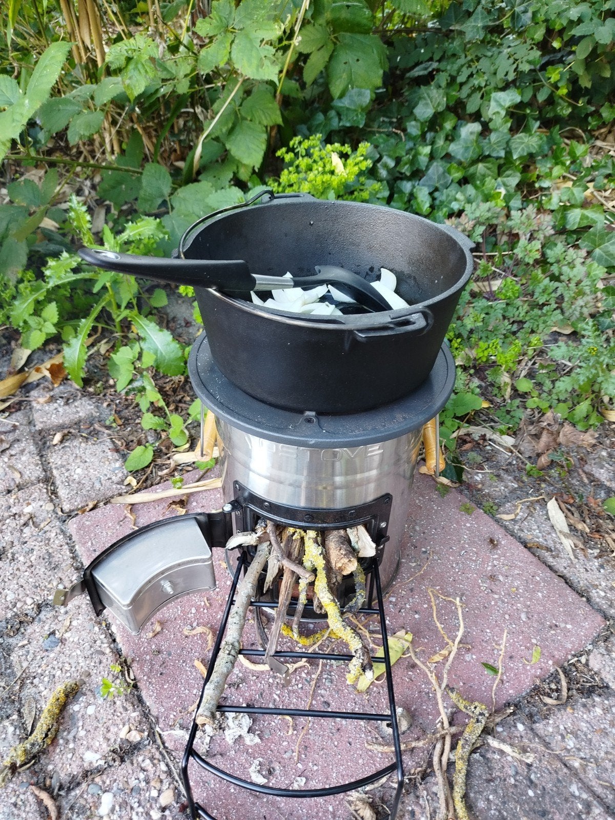 Draagbare houtkachel voor buiten (zonder pan), Ophalen of Verzenden