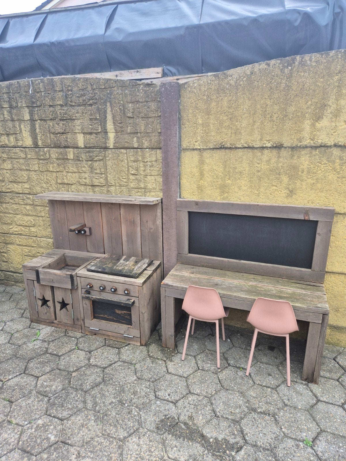 Buitenkeuken en tafel met krijtbord, Kinderen en Baby's, Ophalen
