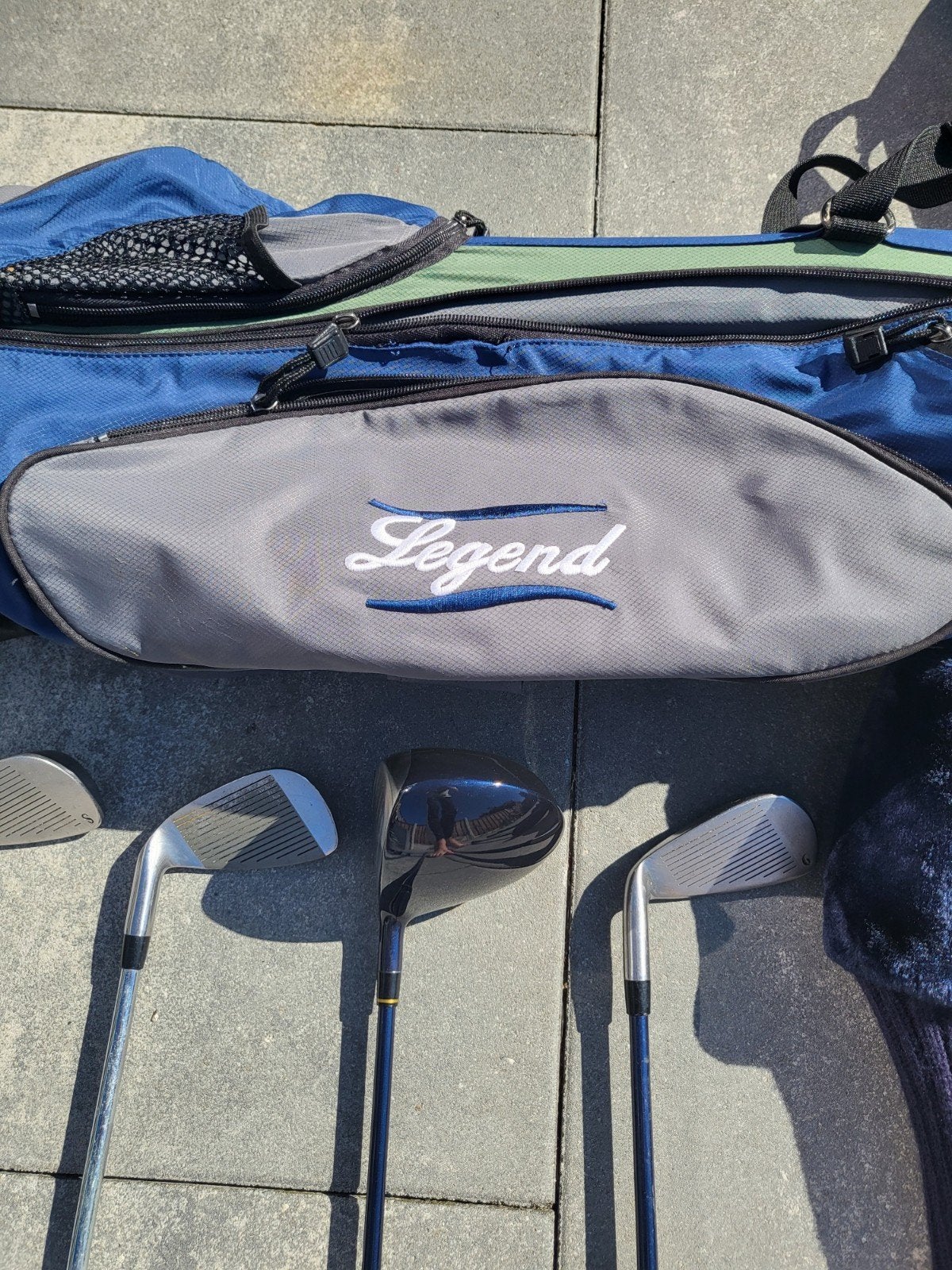 Zo goed als nieuwe Legend golfset met tas en accessoires, Ophalen of Verzenden, Zo goed als nieuw, Set, Overige merken