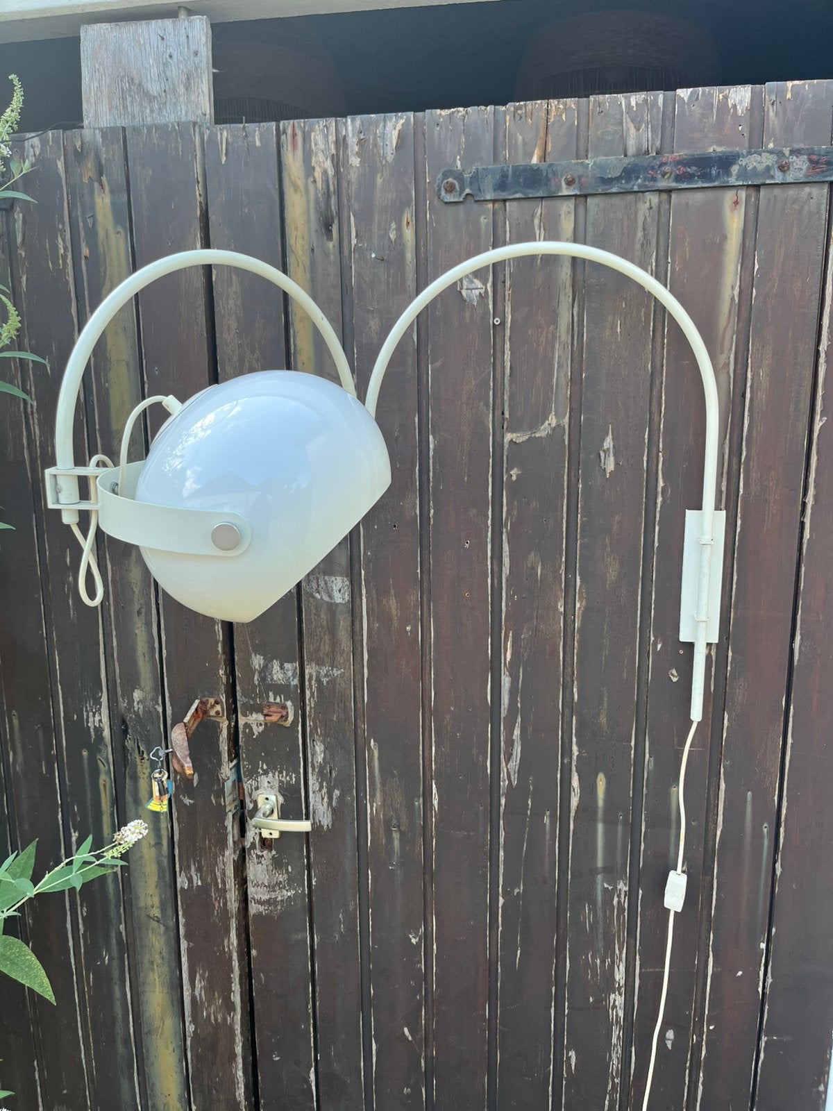 Booglamp Dijkstra wit vintage retro space age jaren 70 €145, Gebruikt, Overige typen, Overige merken, E27 (groot)
