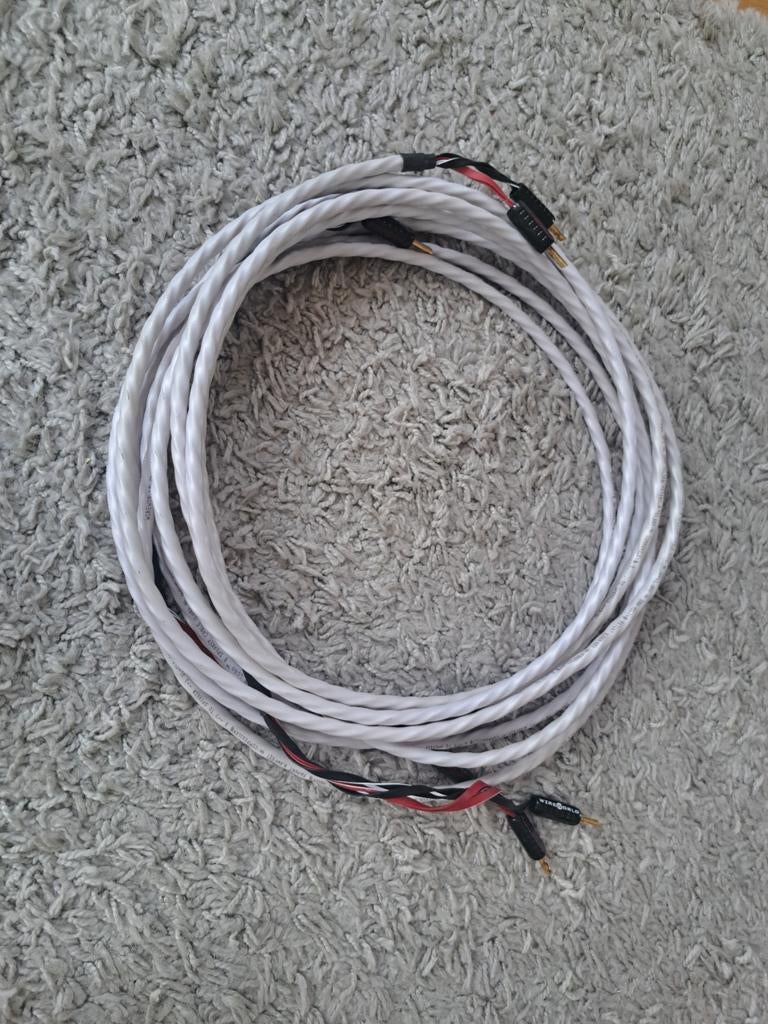 Wireworld Luna 8 Luidsprekerkabel 2x4,5m OFC, Ophalen of Verzenden, Gebruikt, 5 tot 10 meter, Luidsprekerkabel