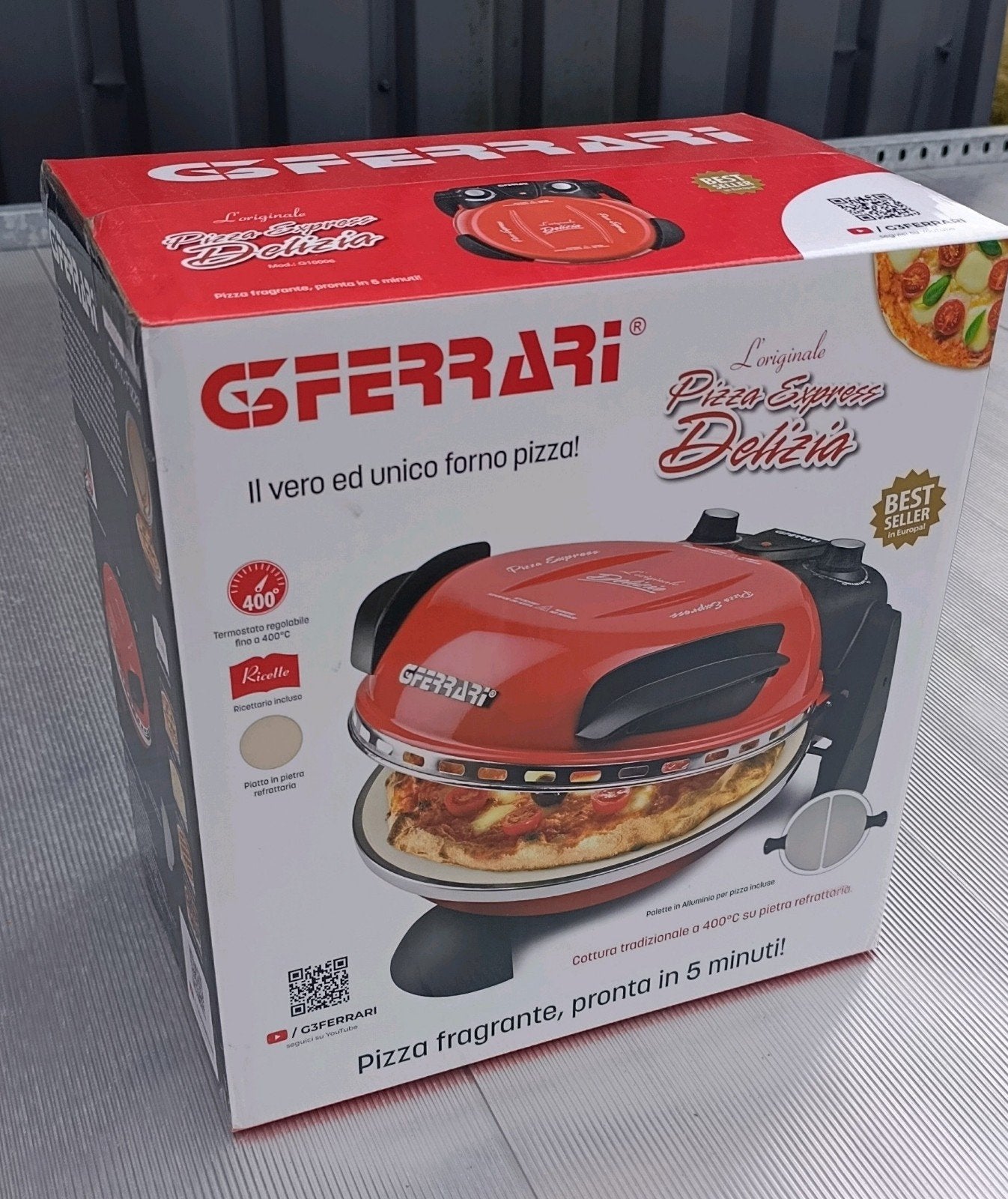 G3 Ferrari Pizza Express Delizia Pizzaoven - Nieuw in doos, Ophalen, Minder dan 45 cm, Overige merken, Minder dan 45 cm