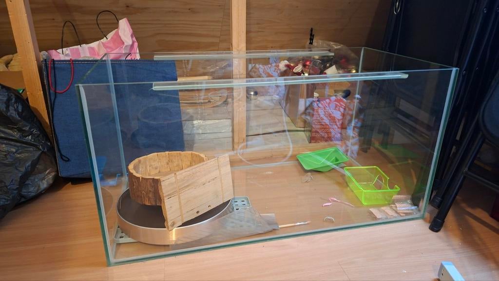 Hamsterhok/Terrarium, Zo goed als nieuw, Hok, 75 tot 110 cm, Ophalen
