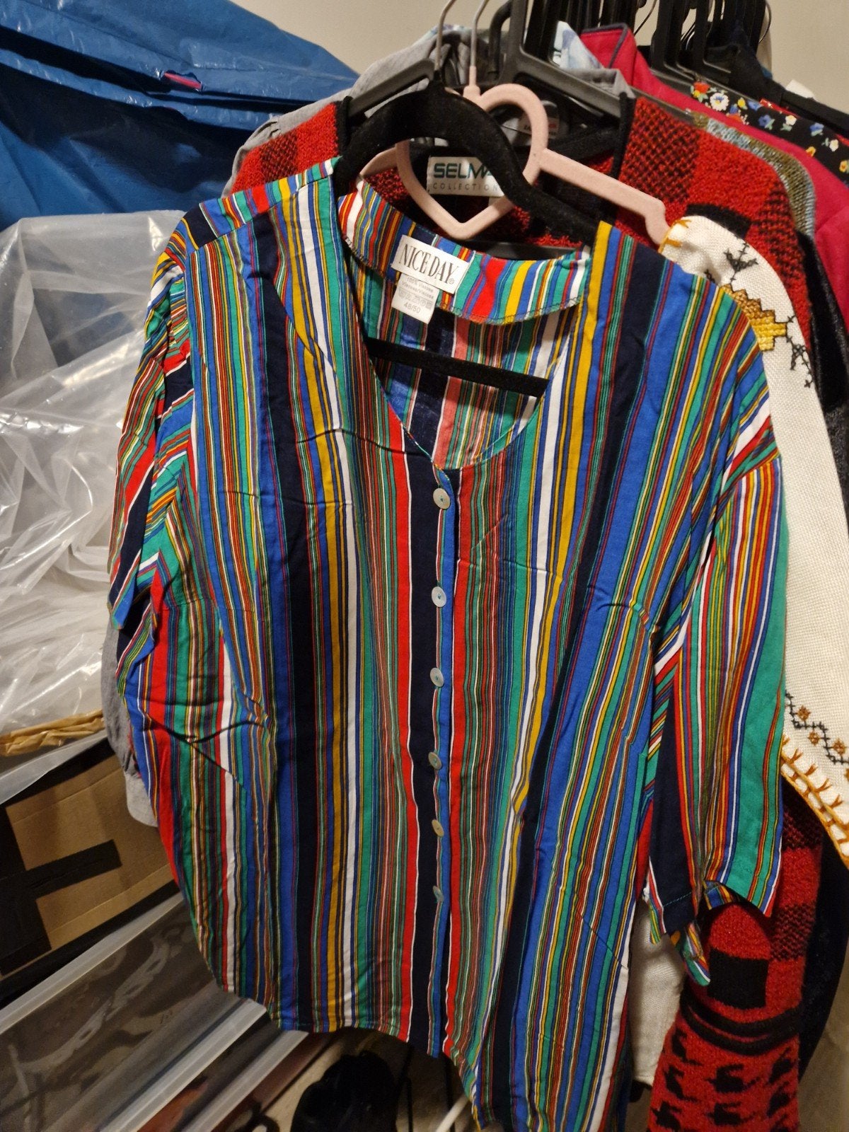 Prachtige partij vintage kleding / blouses truien blazers, Ophalen of Verzenden, Nieuw