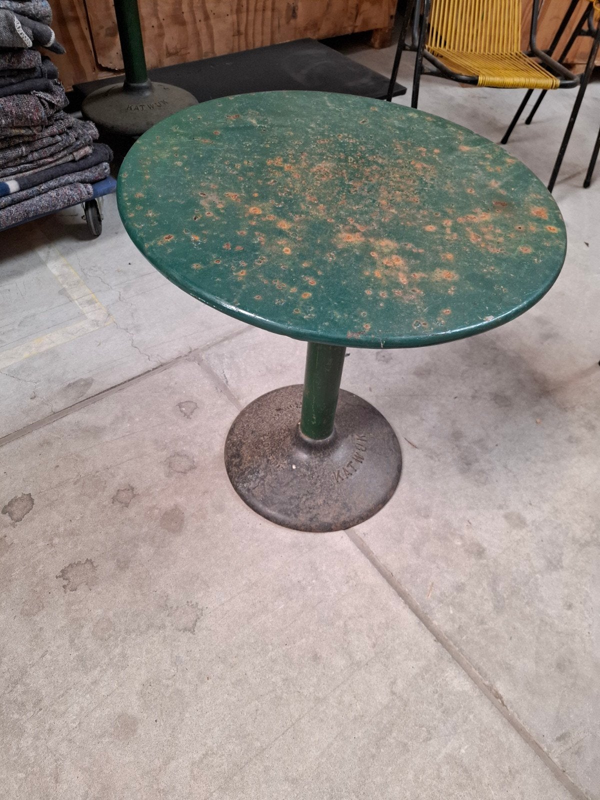 Vintage Ruigrok Katwijk  tafels, Ophalen, Gebruikt, Rond, Metaal