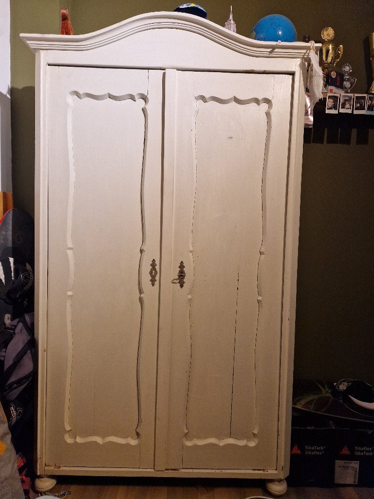 Vintage kledingkast, Huis en Inrichting, Ophalen, Gebruikt, 50 tot 100 cm, Met lade(s)