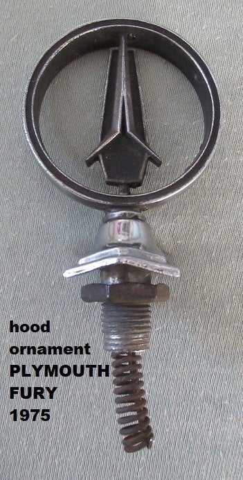 PLYMOUTH FURY 1975, origineel hood ornament, Auto diversen, Ophalen of Verzenden