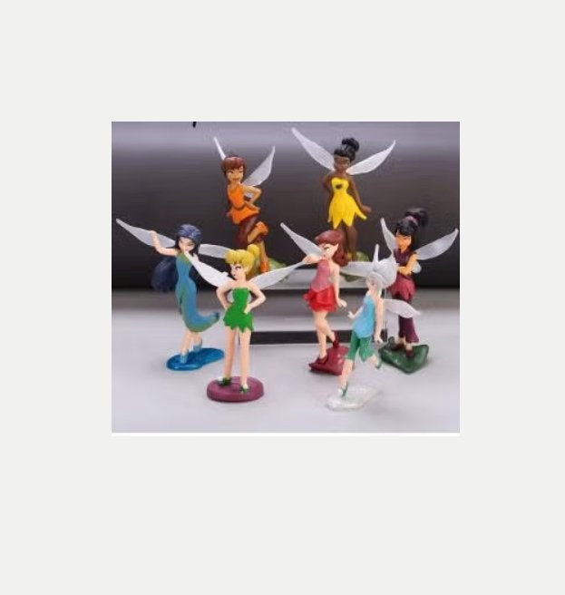 Disney Tinkerbell figuren set 7 stuks (10cm), Ophalen of Verzenden, Overige figuren, Nieuw, Beeldje of Figuurtje