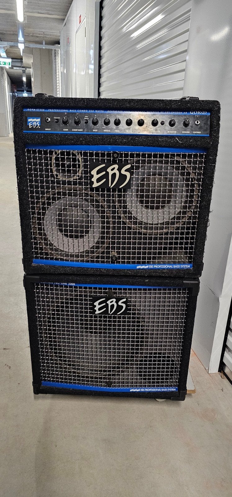 Ebs powerduo, Gorm ET350 2x10" +AC350 15" actieve subwoofer, Ophalen, Gebruikt, 100 watt of meer