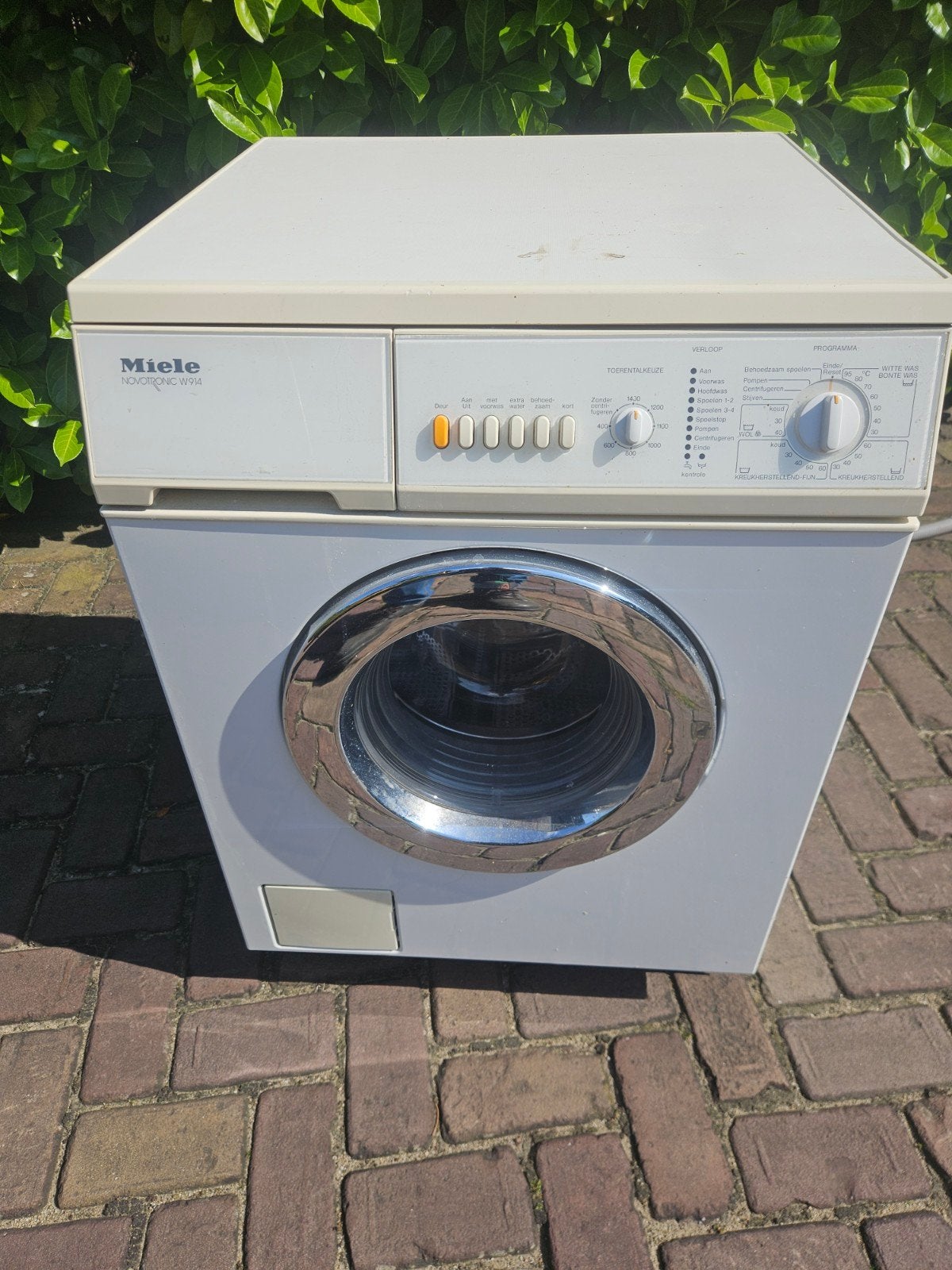 Miele Novotronic W914 Wasmachine - Betrouwbaar en Robuust, Gebruikt, Ophalen of Verzenden, Voorlader, 85 tot 90 cm