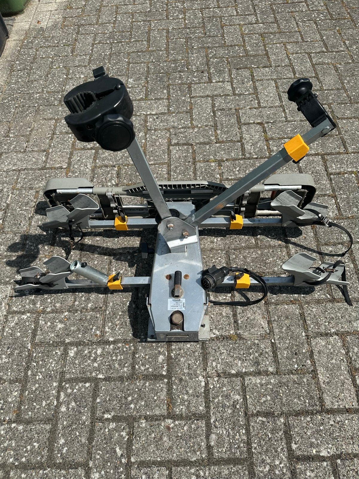 Spinder Falcon Fietsendrager voor 2 fietsen, Auto diversen, Fietsendragers, Ophalen, 2 fietsen, Gebruikt, Trekhaakdrager