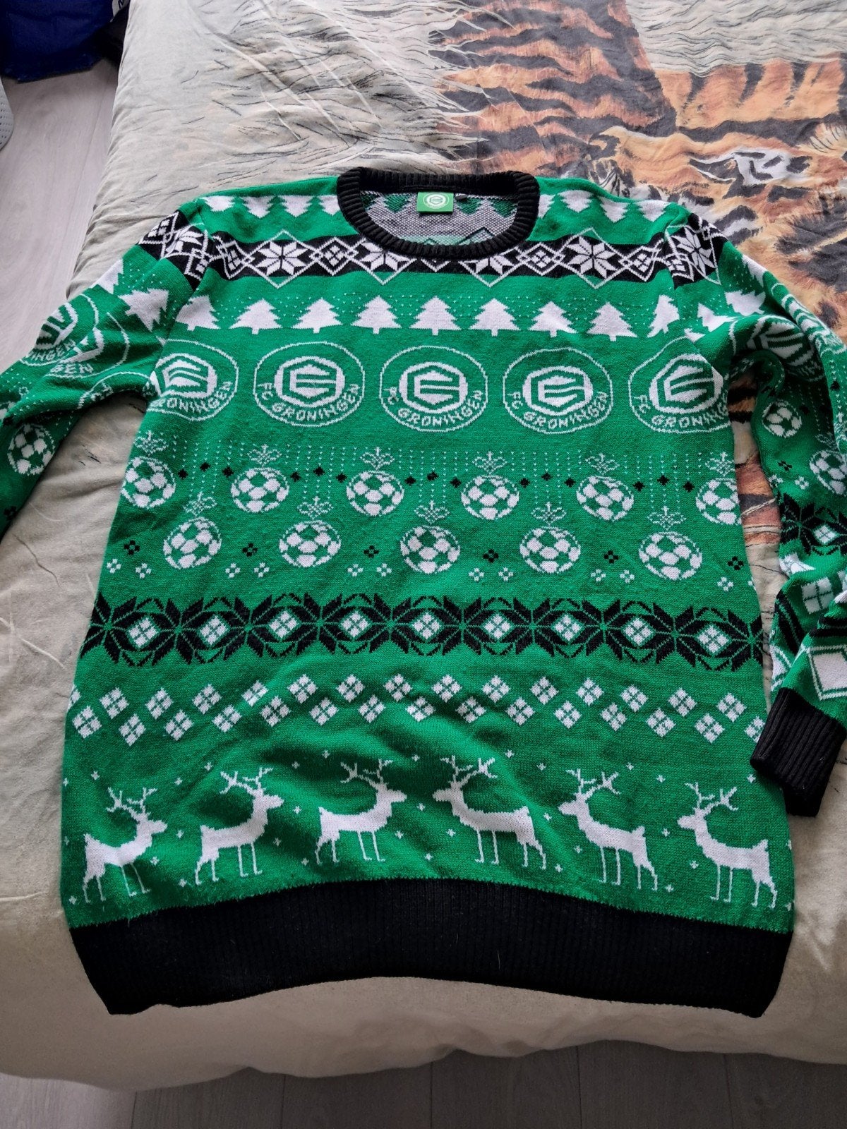 FC Groningen Kersttrui - Maat 2XL, Ophalen, FC Groningen, Maat 56/58 (XL), Zo goed als nieuw