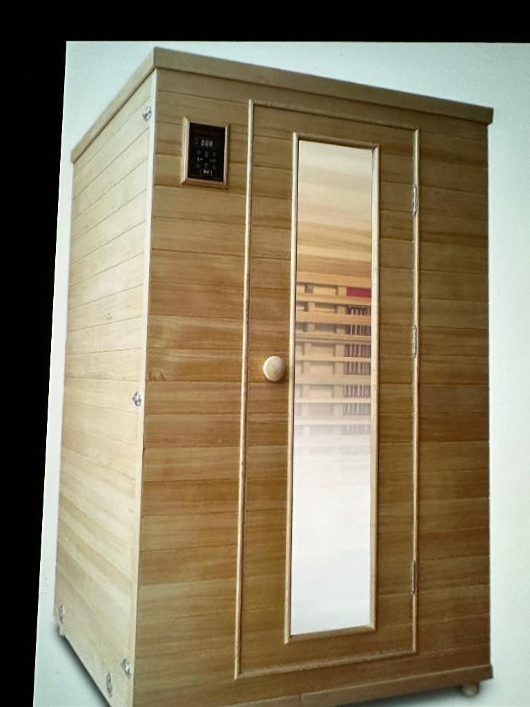 IK ZOEK HEALTH MATE INFRAROODCABINE VOOR 1 @ 2 PERSONEN, Ophalen of Verzenden, Nieuw, Complete sauna
