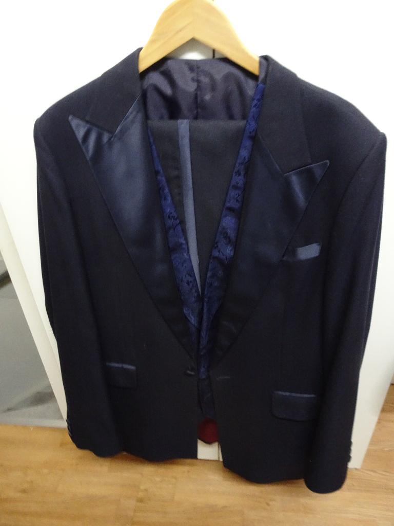 heren smoking, Kleding | Heren, Ophalen of Verzenden, Zo goed als nieuw, Blauw