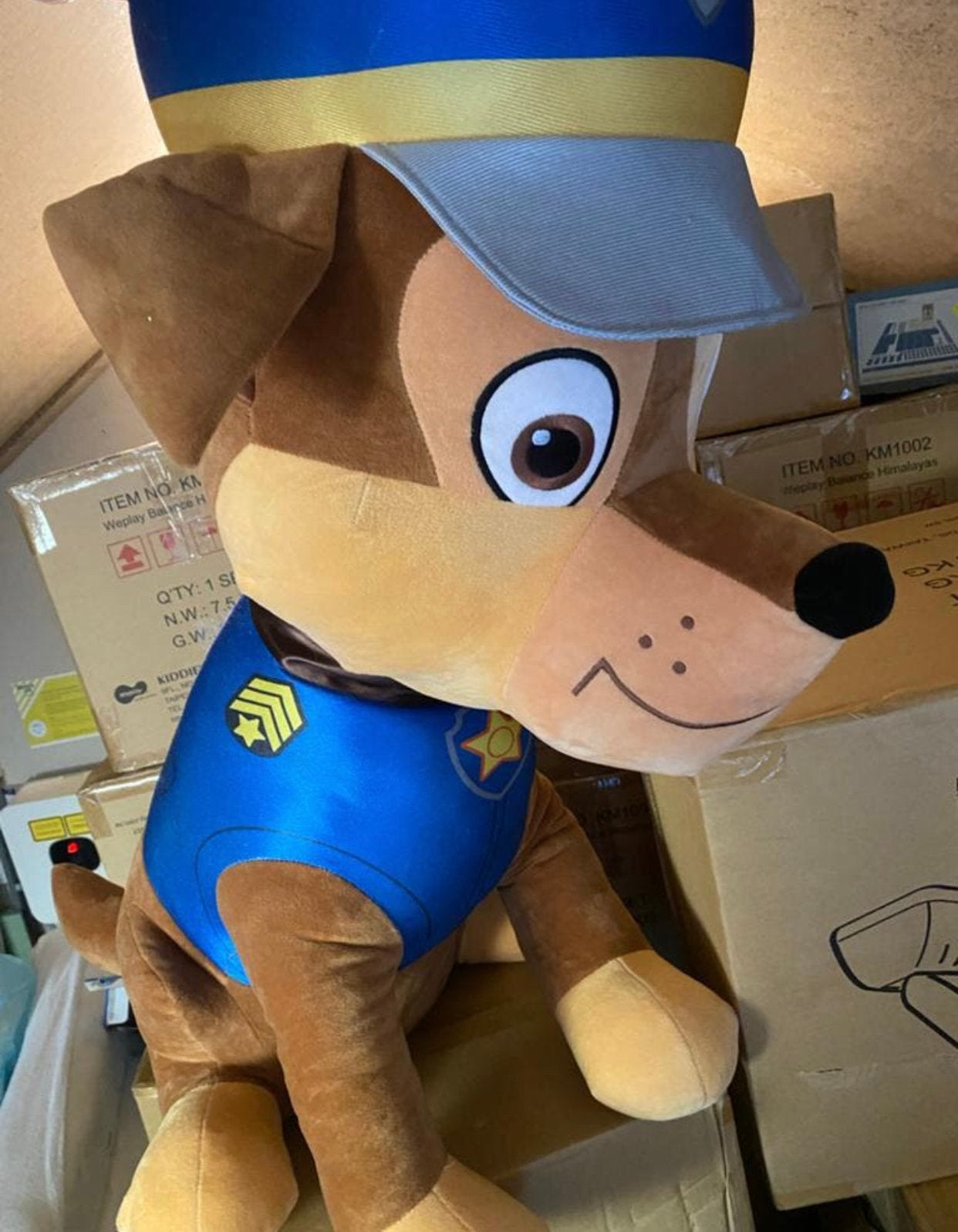 Nieuwe Paw Patrol Chase knuffel - 130cm, Nieuw, Meerkleurig, Groot (groter dan 80 cm), Paw Patrol