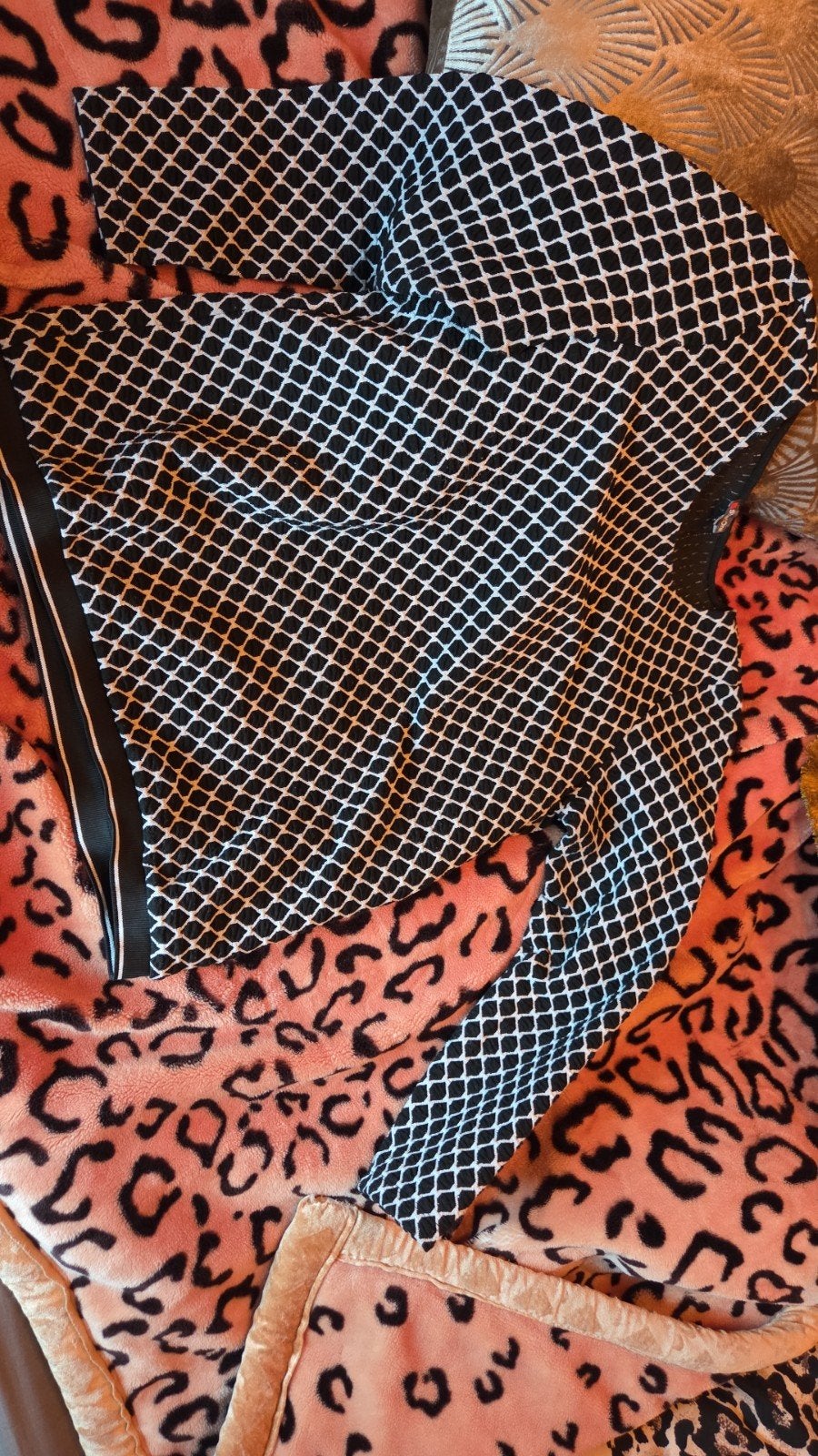 Zwart-wit geruite top met lange mouwen maat L, Kleding | Dames, Maat 38/40 (M), Zwart, Street One, Ophalen of Verzenden