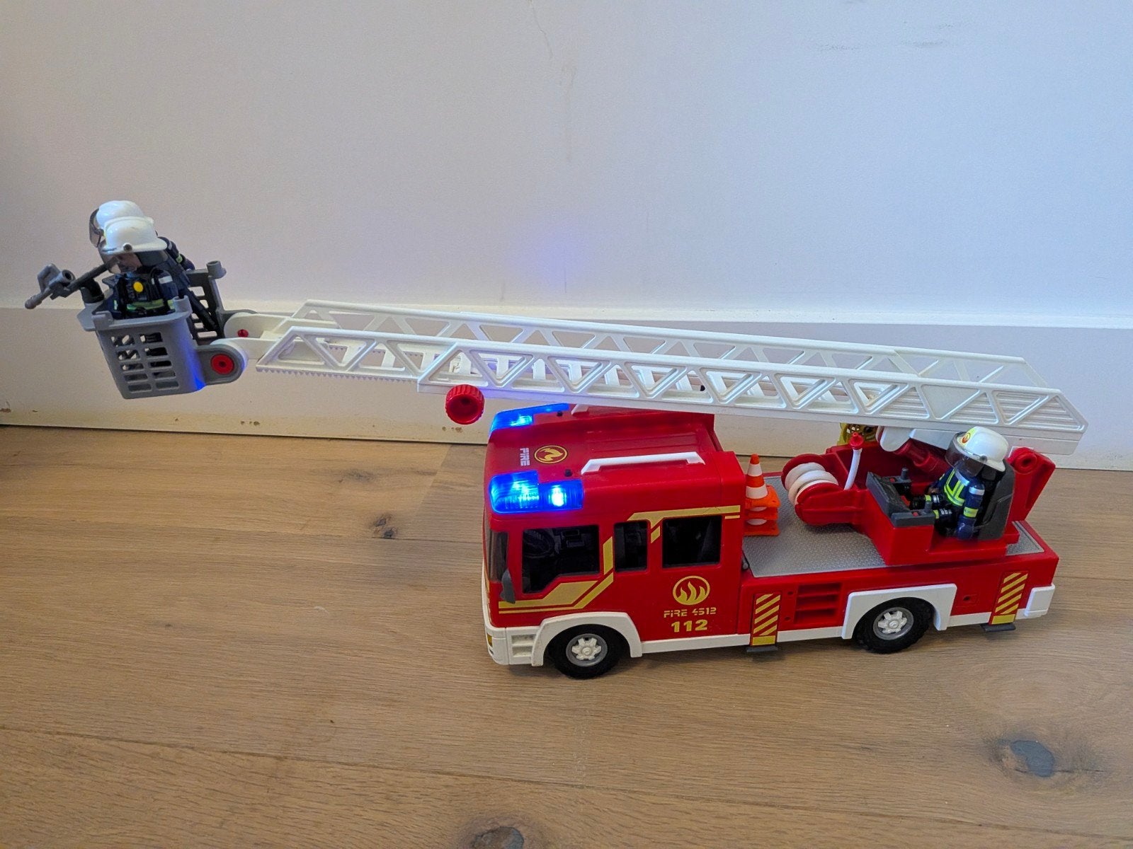 Playmobil brandweerauto, Gebruikt, Voertuig, Ophalen of Verzenden, Overige series