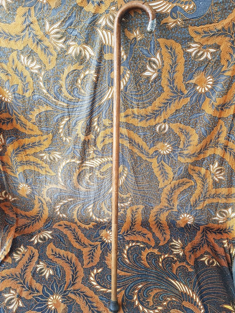 Mooie antieke wandelstok uit Engeland met zilver 89,5 cm., Ophalen of Verzenden