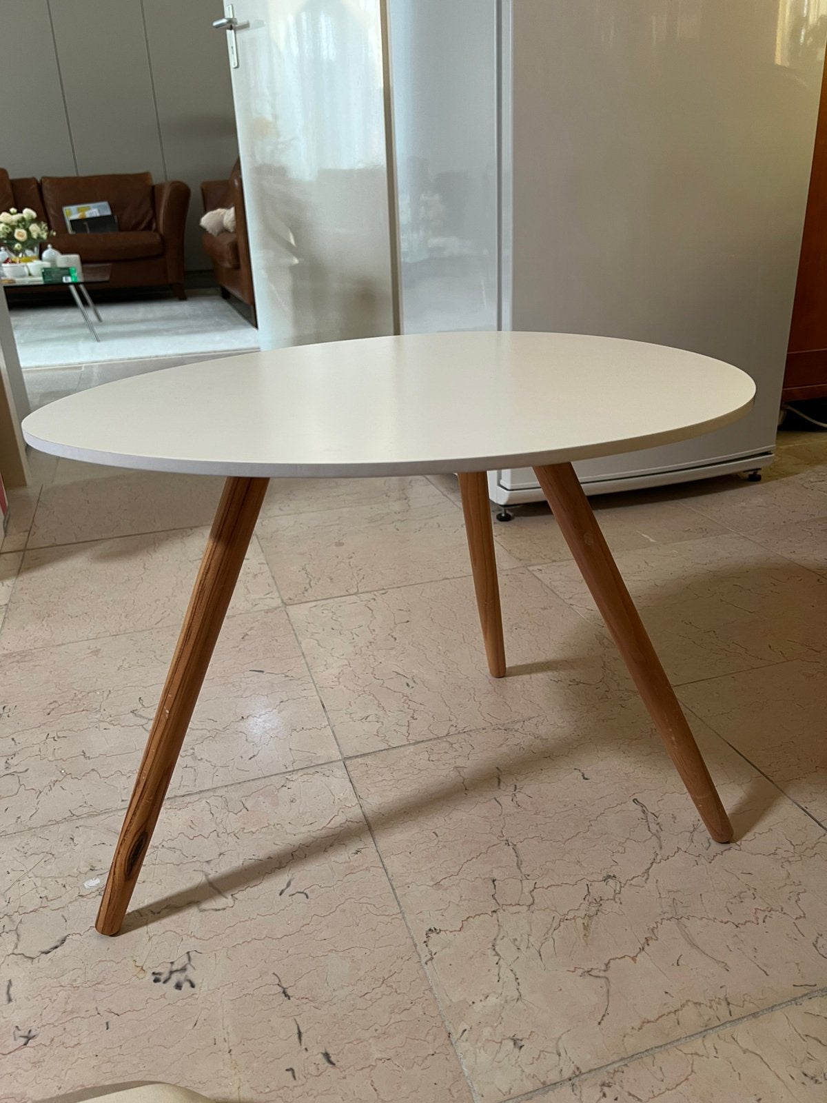 Bijzettafel, Huis en Inrichting, Ophalen, Rond, Tot twee personen, 50 tot 100 cm