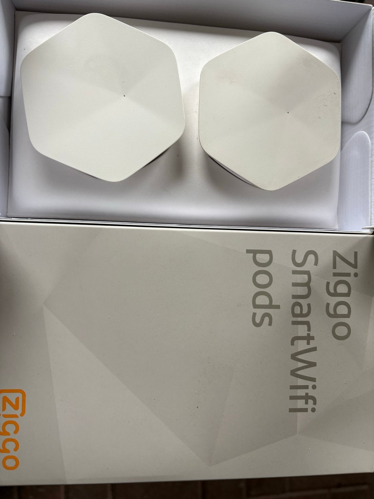 Ziggo SmartWifi pods - Set van 2 voor beter WiFi bereik, Ophalen of Verzenden, Zo goed als nieuw