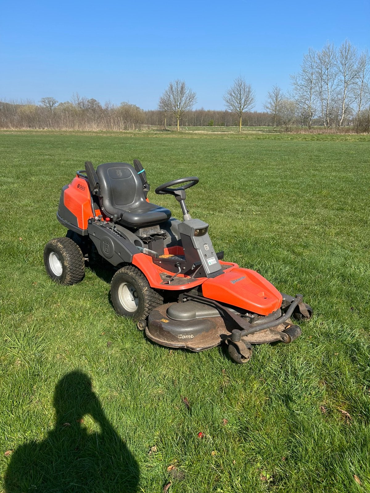 Husqvarna R422T, Tuin en Terras, Zitmaaiers, Ophalen, Gebruikt