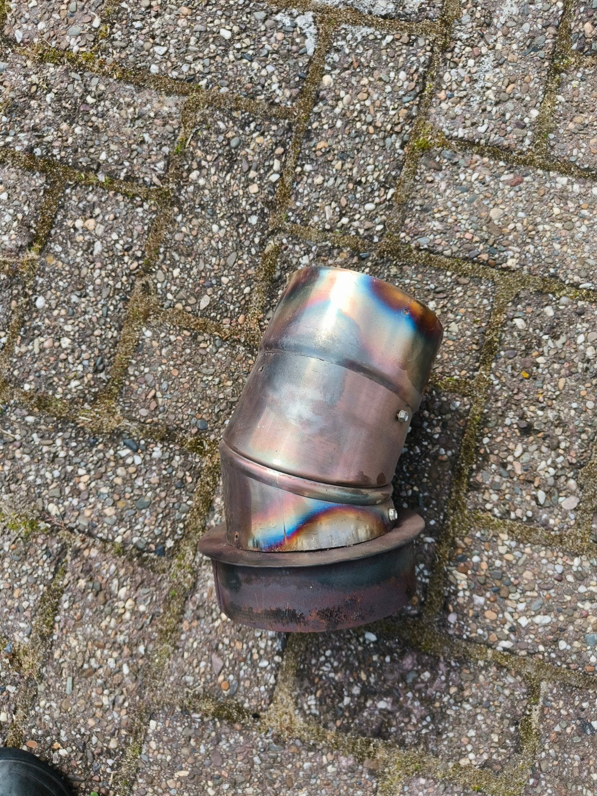 Kachelpijp rookkanaal verloop 150mm naar 125, Huis en Inrichting, Ophalen, Hout, Houtkachel