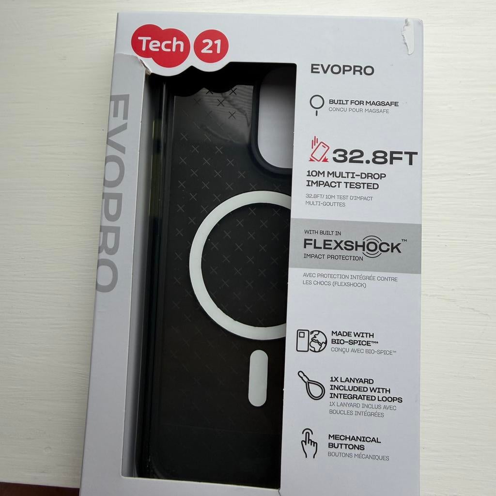 Iphone 15 pro max bescherm cover Tech21, MagSafe, Frontje of Cover, Ophalen of Verzenden, Apple