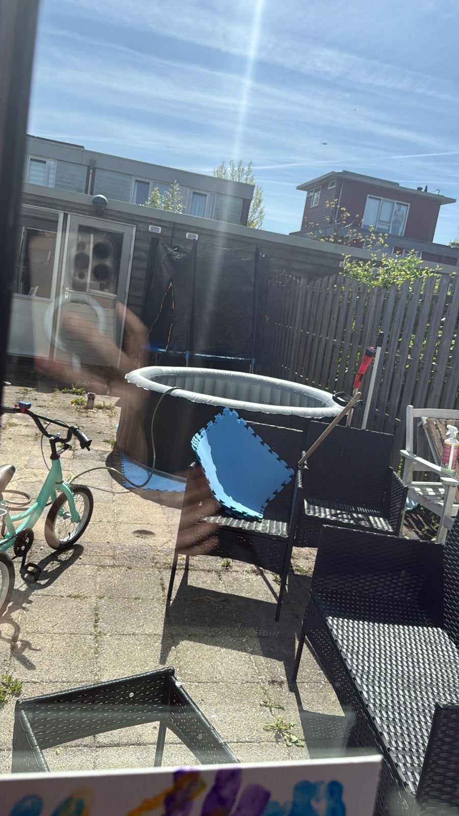 Lazy Spa Jacuzzi - Opblaasbaar en Compleet, Ophalen of Verzenden, Zo goed als nieuw, Afdekzeil, Opblaasbaar