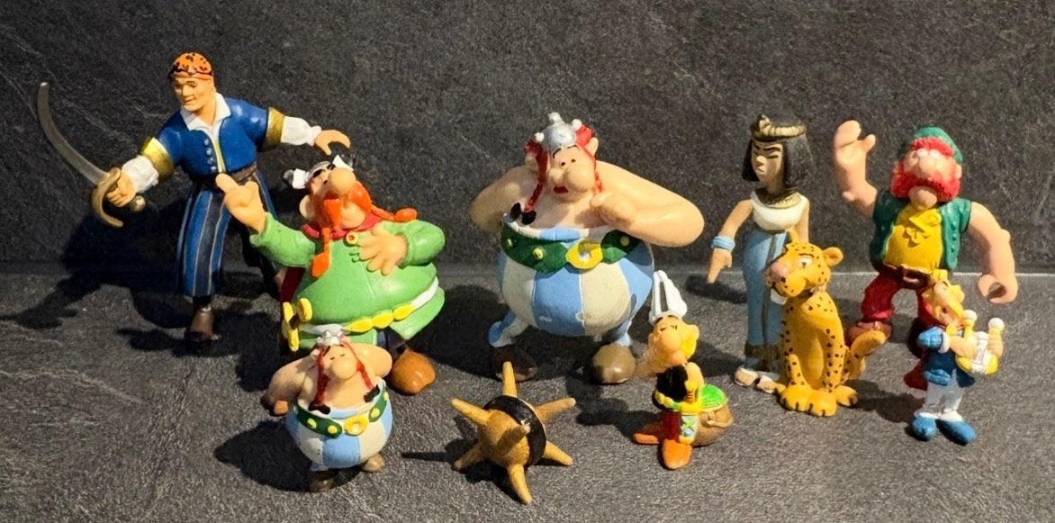 Asterix & Obelix figuren set, Ophalen of Verzenden, Gebruikt