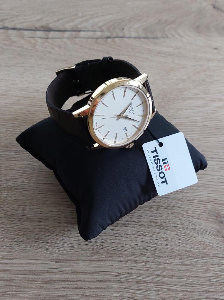 Tissot Classic Dream 42mm, Overige merken, Leer, Staal, Polshorloge