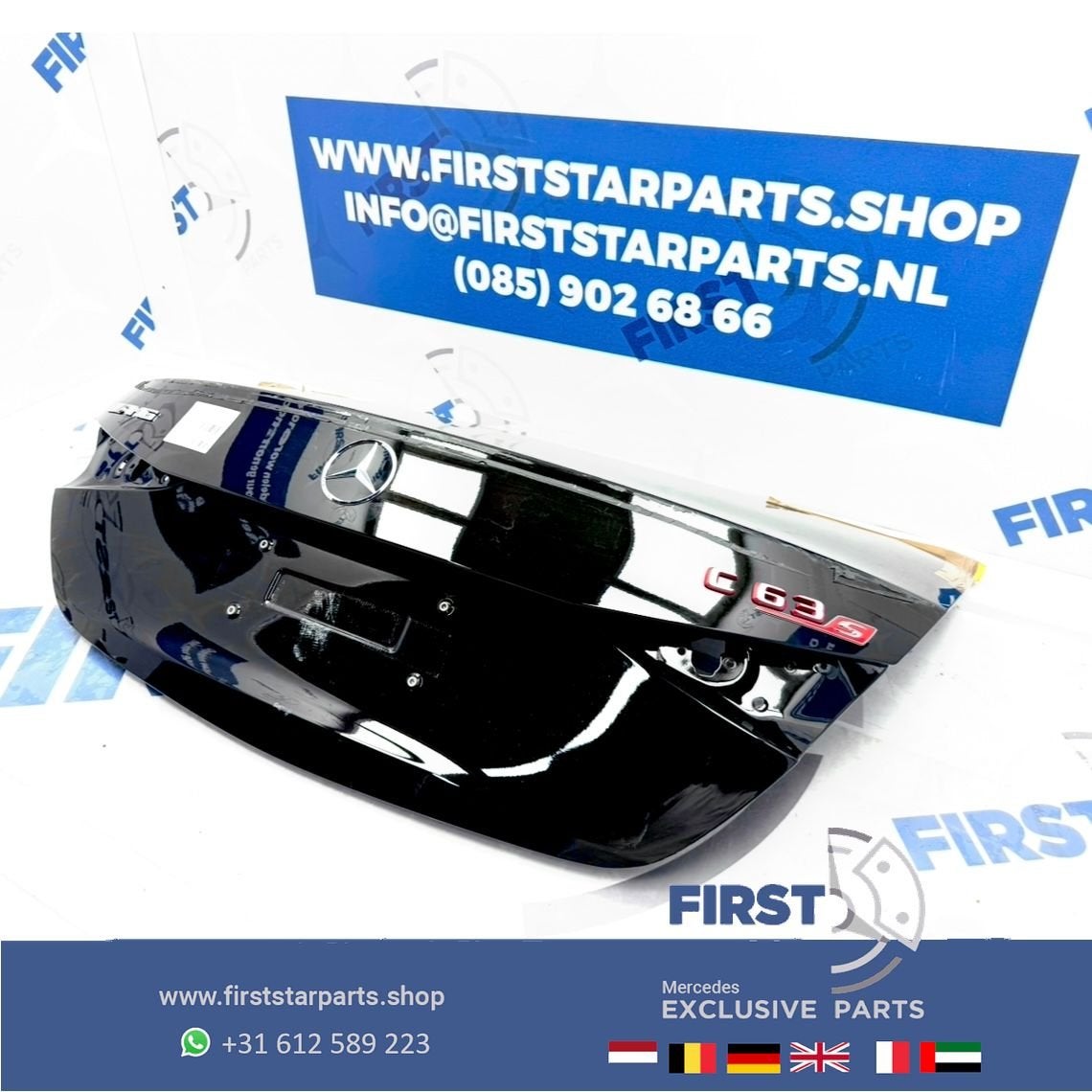 W206 C KLASSE ACHTERKLEP C63 AMG A2067500400 KOFFERKLEP C43, Gebruikt, Ophalen of Verzenden, Achter, -
