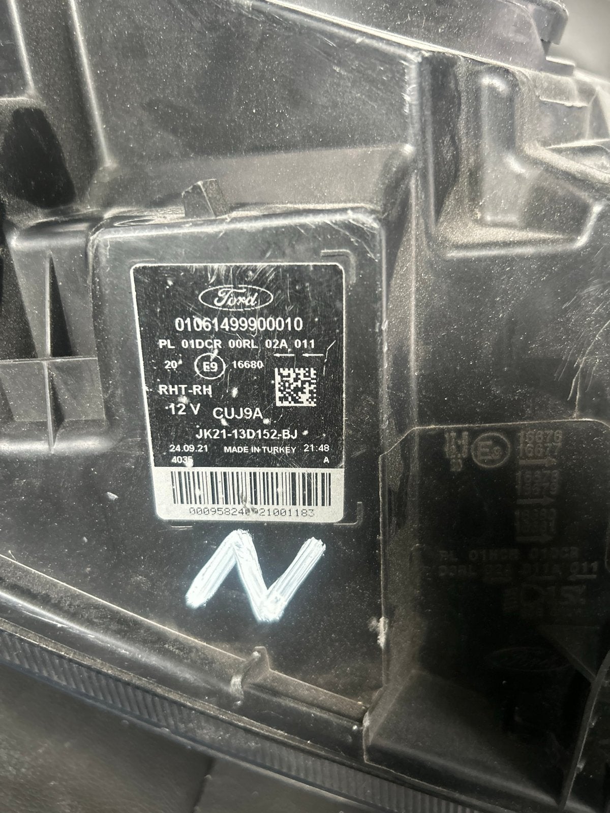 Ford Transit Custom Koplamp Rechts JK21-13D152-BJ, Ophalen of Verzenden, Gebruikt, Ford