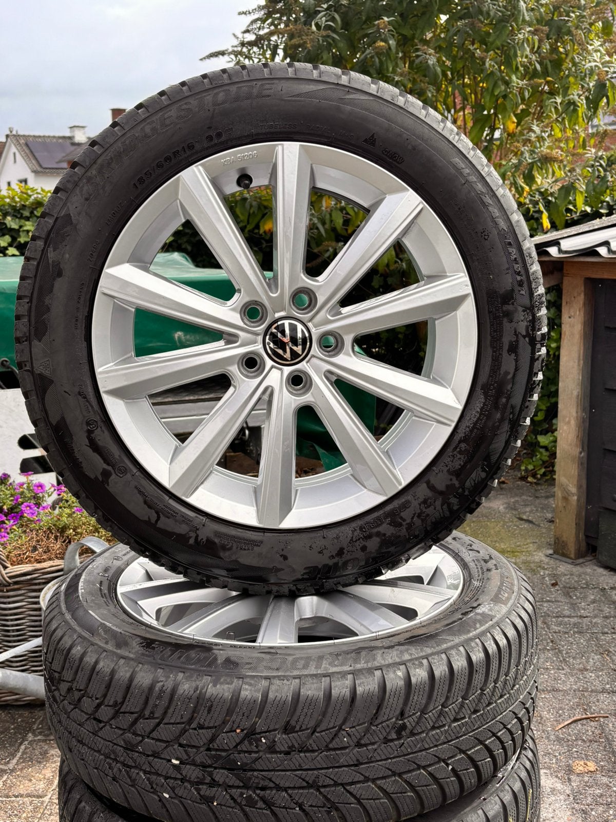 VW polo seat Ibiza Audi A1 velgen 5x100 winter- zomerbanden, Auto-onderdelen, Ophalen, Gebruikt, 15 inch, Banden en Velgen