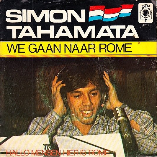 simon tahamata - we gaan naar rome (1979/ voetbal), Gebruikt, Fotohoes, 7 inch, Ophalen of Verzenden
