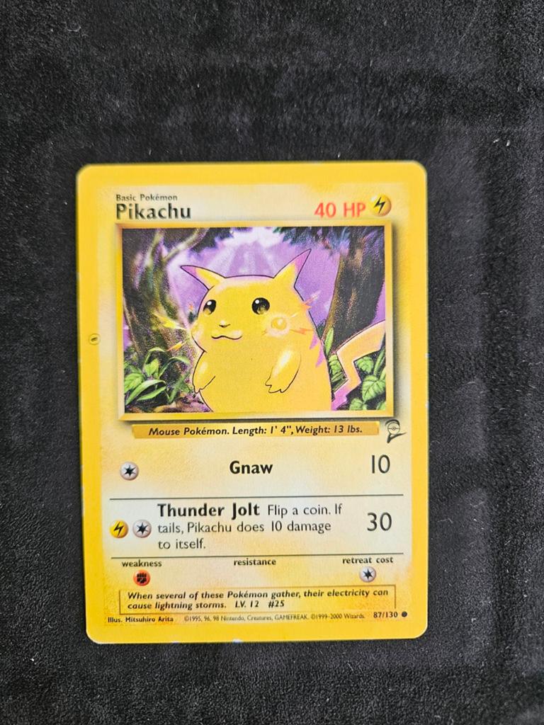 Pikachu Pokémon misprint, Ophalen of Verzenden, Gebruikt, Losse kaart