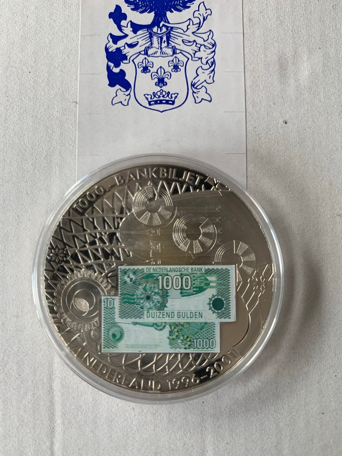 Zilveren munt Afscheid van een munteenheid 1999-2001, Postzegels en Munten, Munten | Nederland, Koningin Beatrix, Zilver, Losse munt