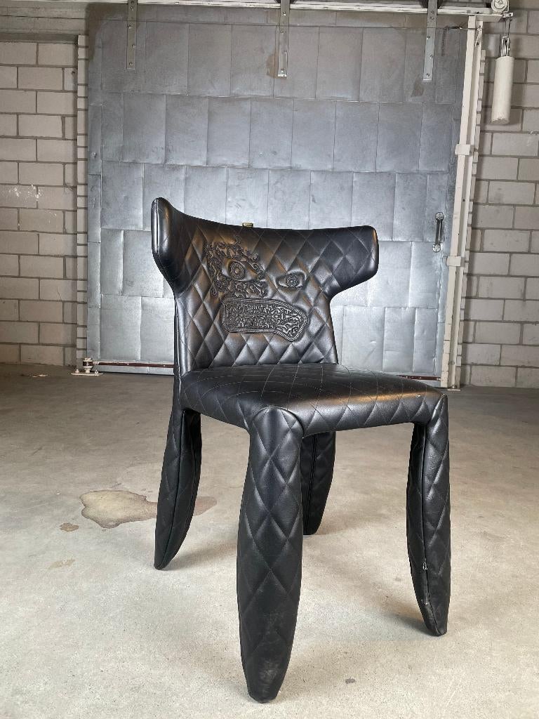 Moooi Monster chair by Marcel Wanders, Ophalen, Gebruikt, Zwart, Leer